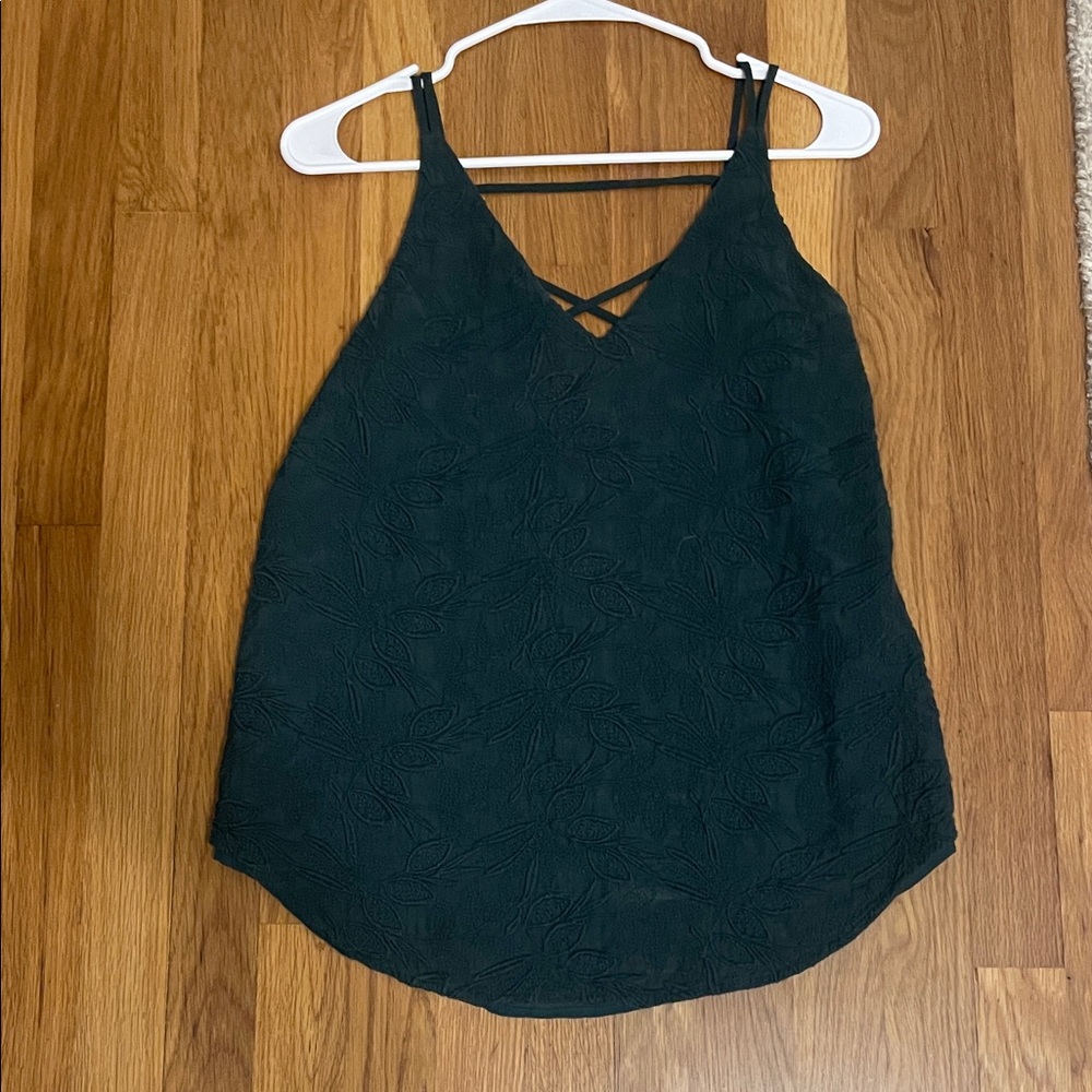 LOFT Black Textured Camisole
